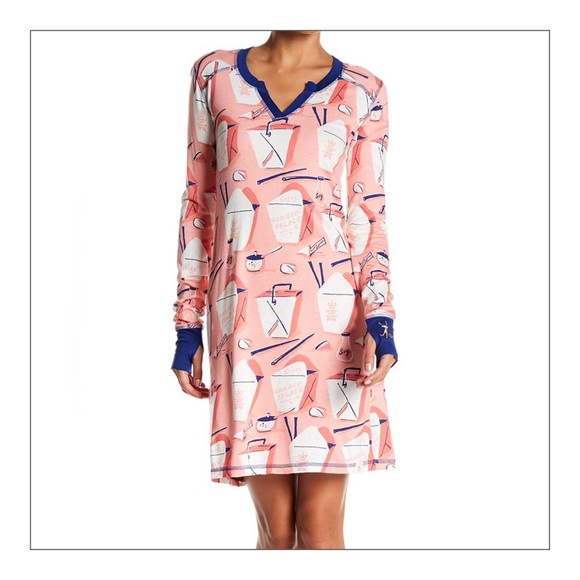 Munki Munki Chinese Take-Out Nightshirt - Picture 3 of 3